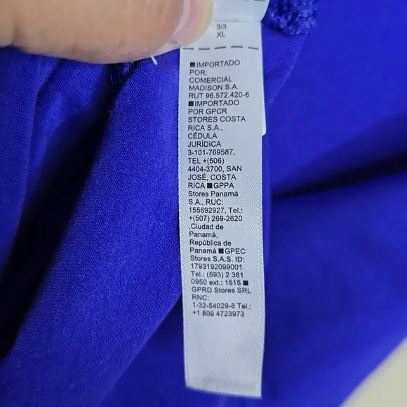 Athleta Outbound Mock Neck Blue Purple Cotton Blend Top Size XL - Picture 7 of 8